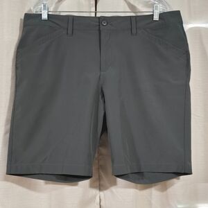 Eddie Bauer Short Women Size 16 Gray Outdoors Hiking Solid Stretch Ladies